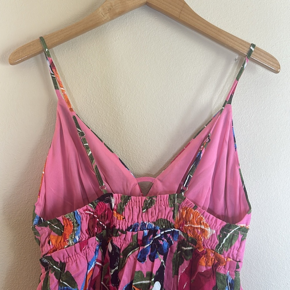 By The River Tropical Print Dress With Toucan Print Throughout Womens Size M - Picture 9 of 14